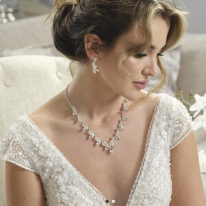 Bridal jewelry by Bajabella silver set