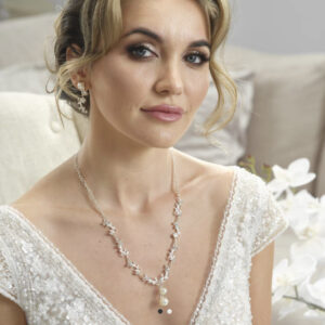 Bridal necklaset by Bajabella  jewelry set silver