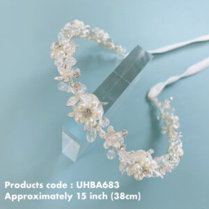 Bridal headband_ Design by conception pieces