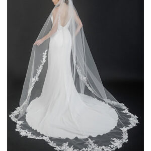 V7644C 1-tier cathedral veil (126_ long)